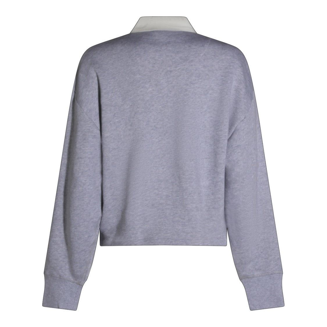 Rag & Bone Heathered Grey Knit Sweater With Contrasting Collar