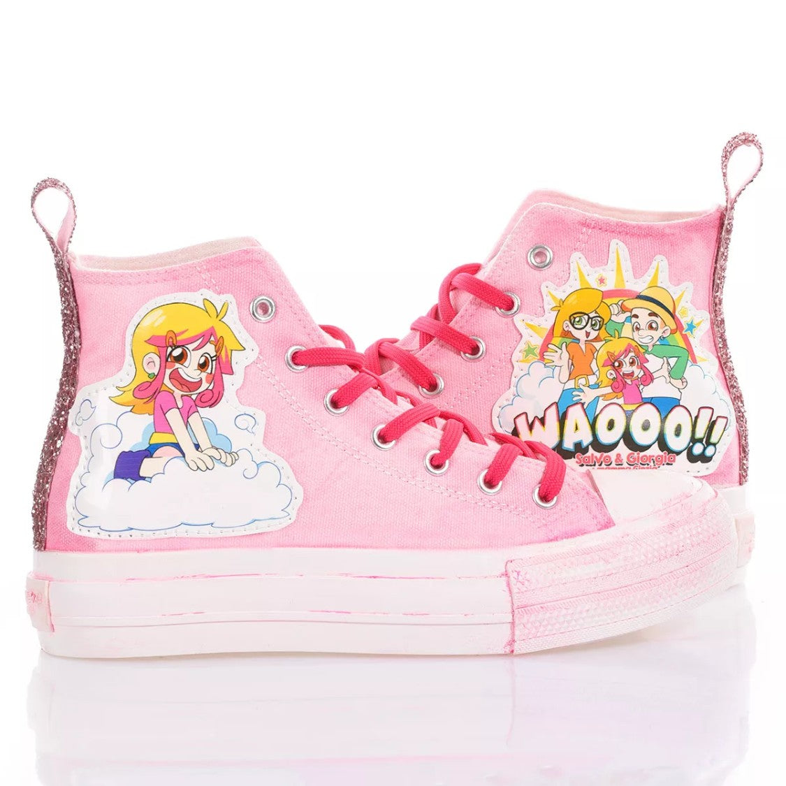 Mimanera Airlines Platform Pink Sneaker