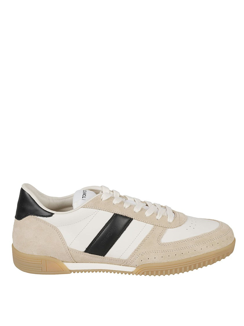Tom Ford Classic Low-Top Sneakers In Calf Leather