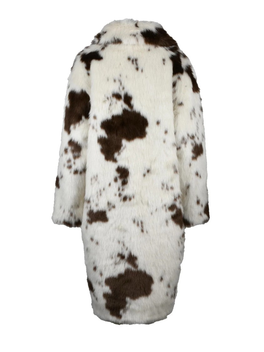 Mc2 Saint Barth Spotted Pattern Faux Fur Coat