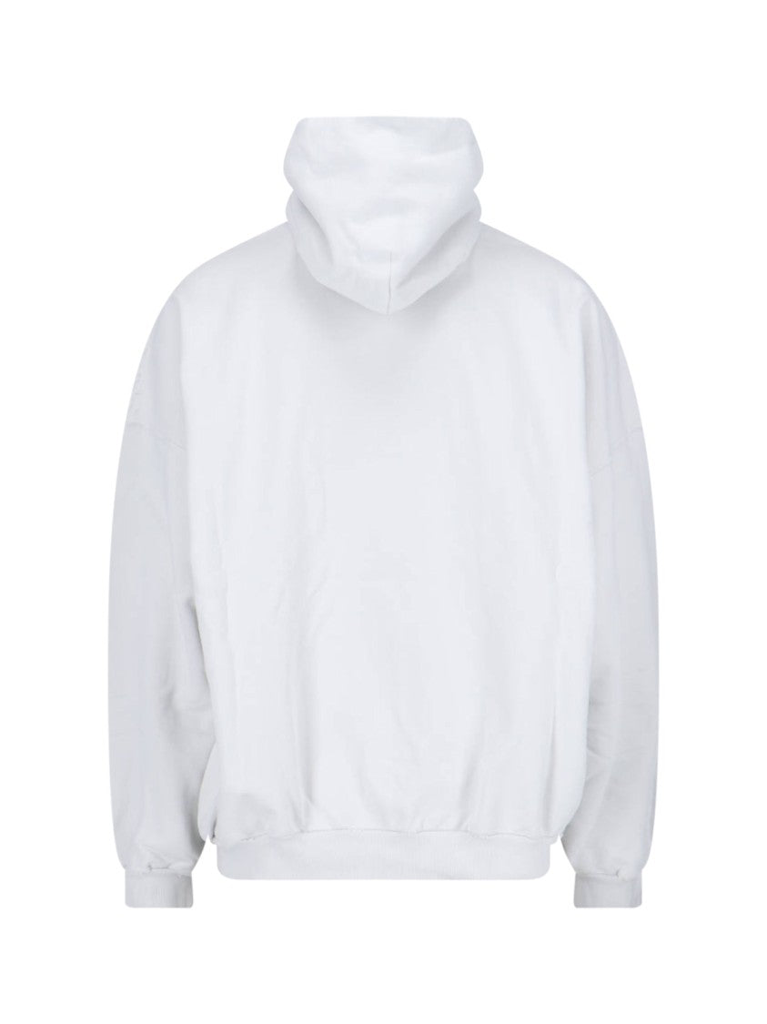 Balenciaga "3B Liquified" Hoodie – White