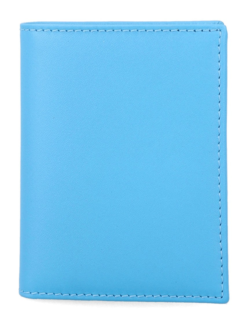 Comme Des Garçons Gold Gancini Bi-Fold Leather Wallet