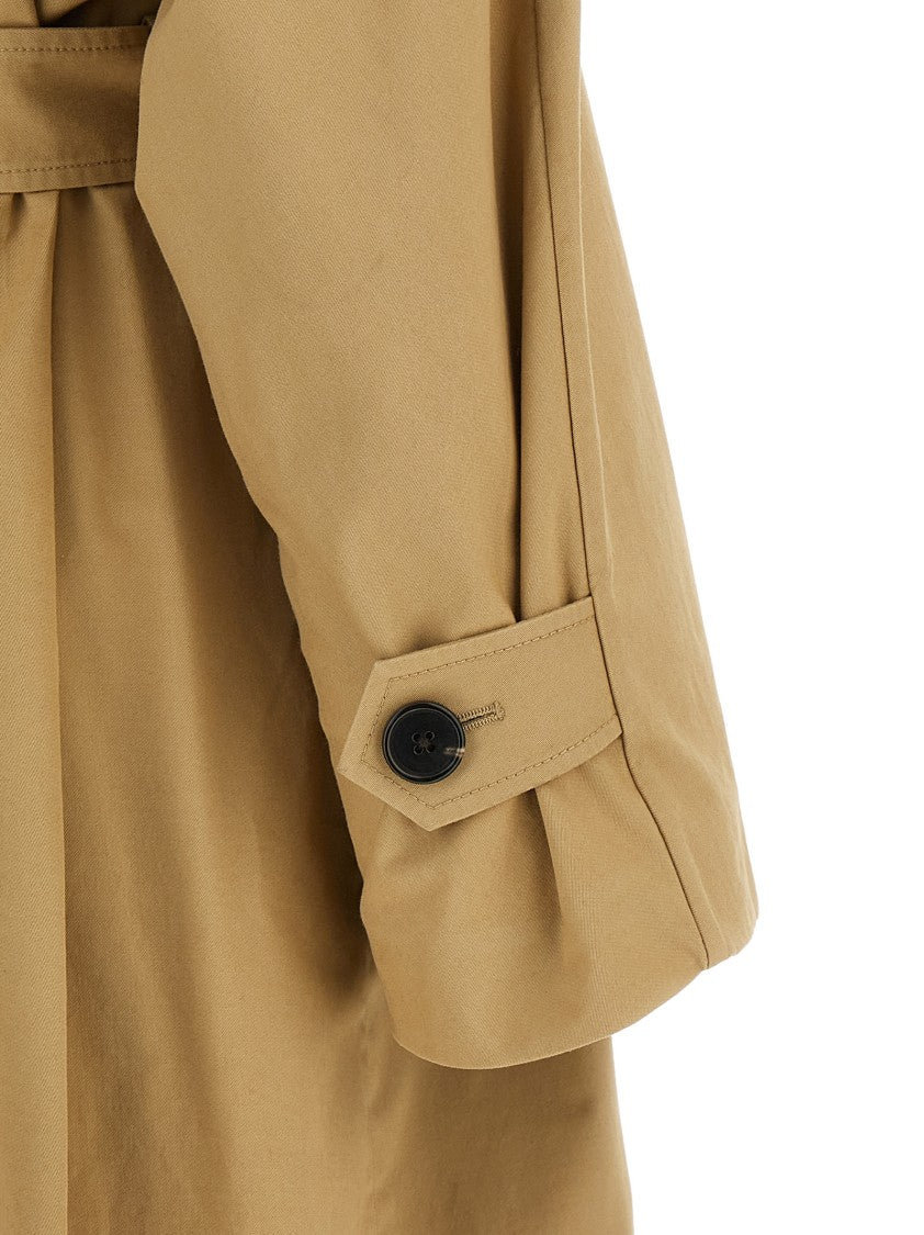 The Row 'Dester' Cotton Gabardine And Cashmere Trench Coat