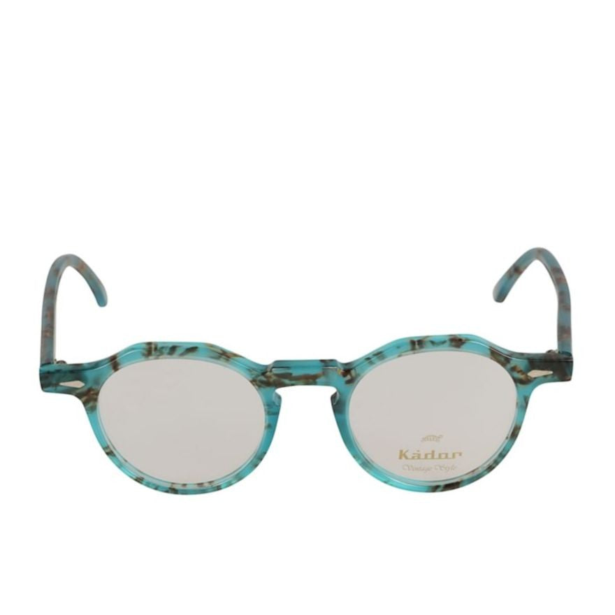 Kador Turquoise Justin Translucent Round Eyeglasses