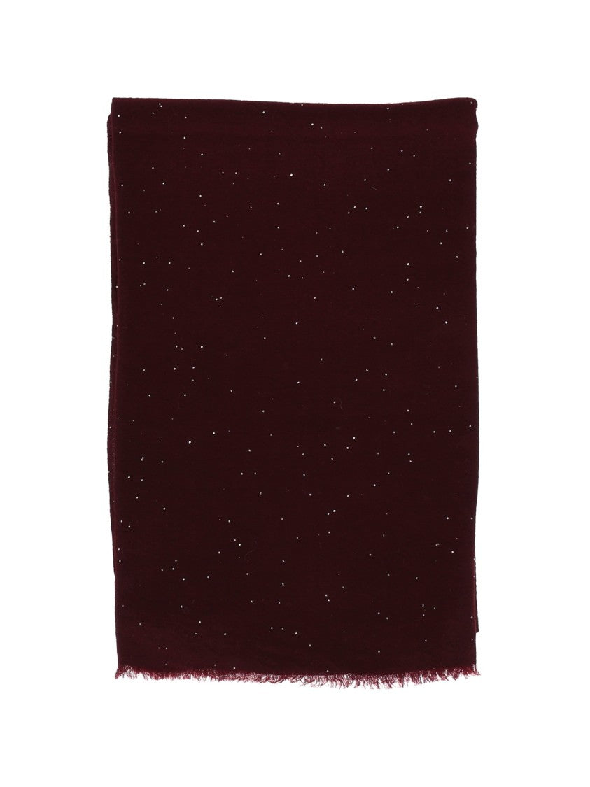Faliero Sarti Sumptuous Wool Blend Scarf With Delicate Embellishments