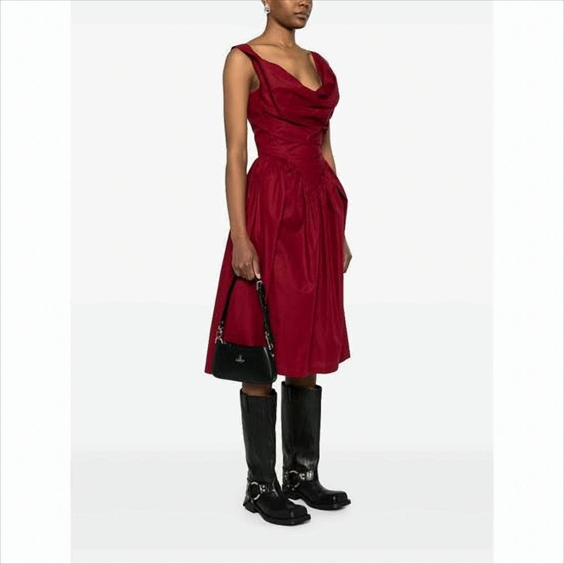 Vivienne Westwood Textured Polyurethane Clutch With Metallic Emblem