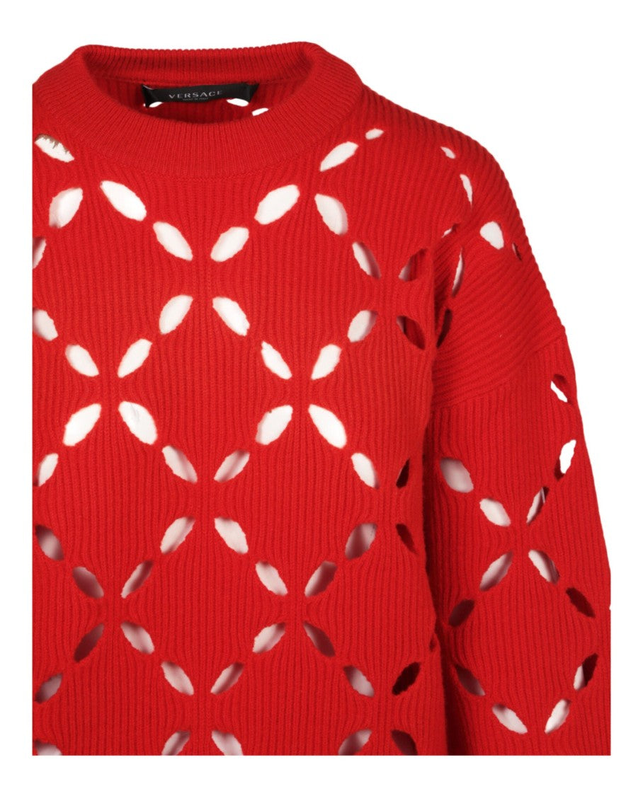 Versace Wool Cutout Sweater