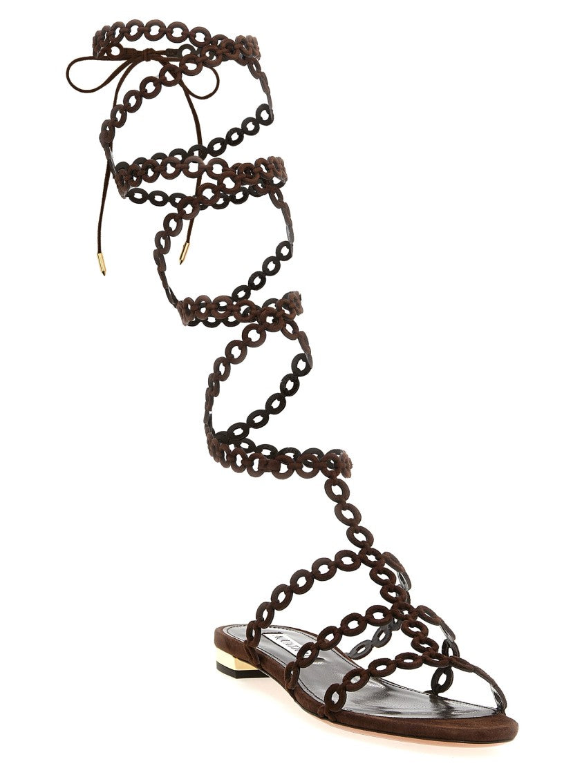 Aquazzura 'Infinity Chain Gladiator' Sandals