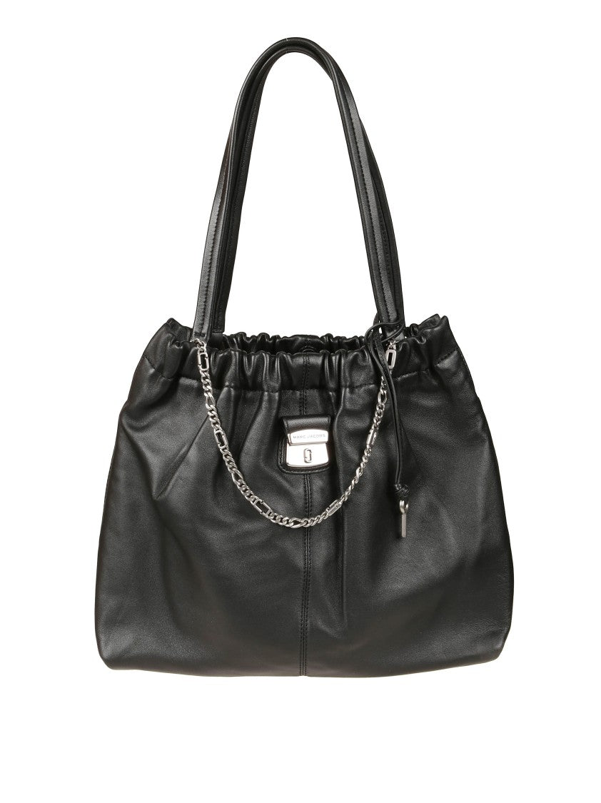 Marc Jacobs Structured Black Handbag With Clean Lines