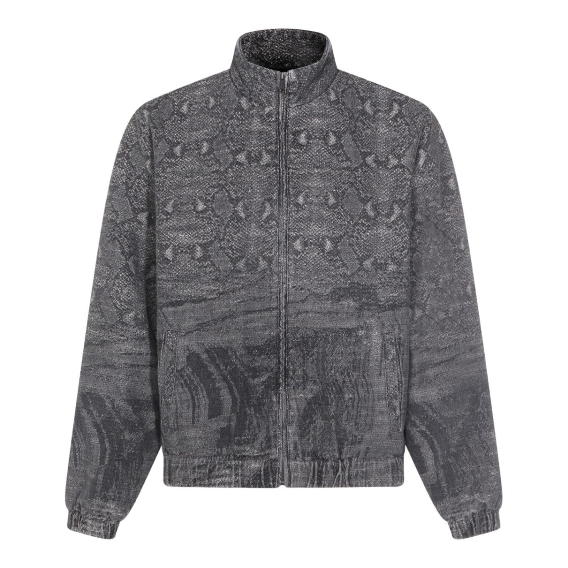 Daily Paper Structured Blue Denim Jacket With Timeless Design