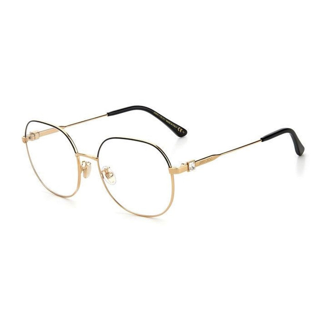 Jimmy Choo Black Jc305/G Metal Cat-Eye Glasses