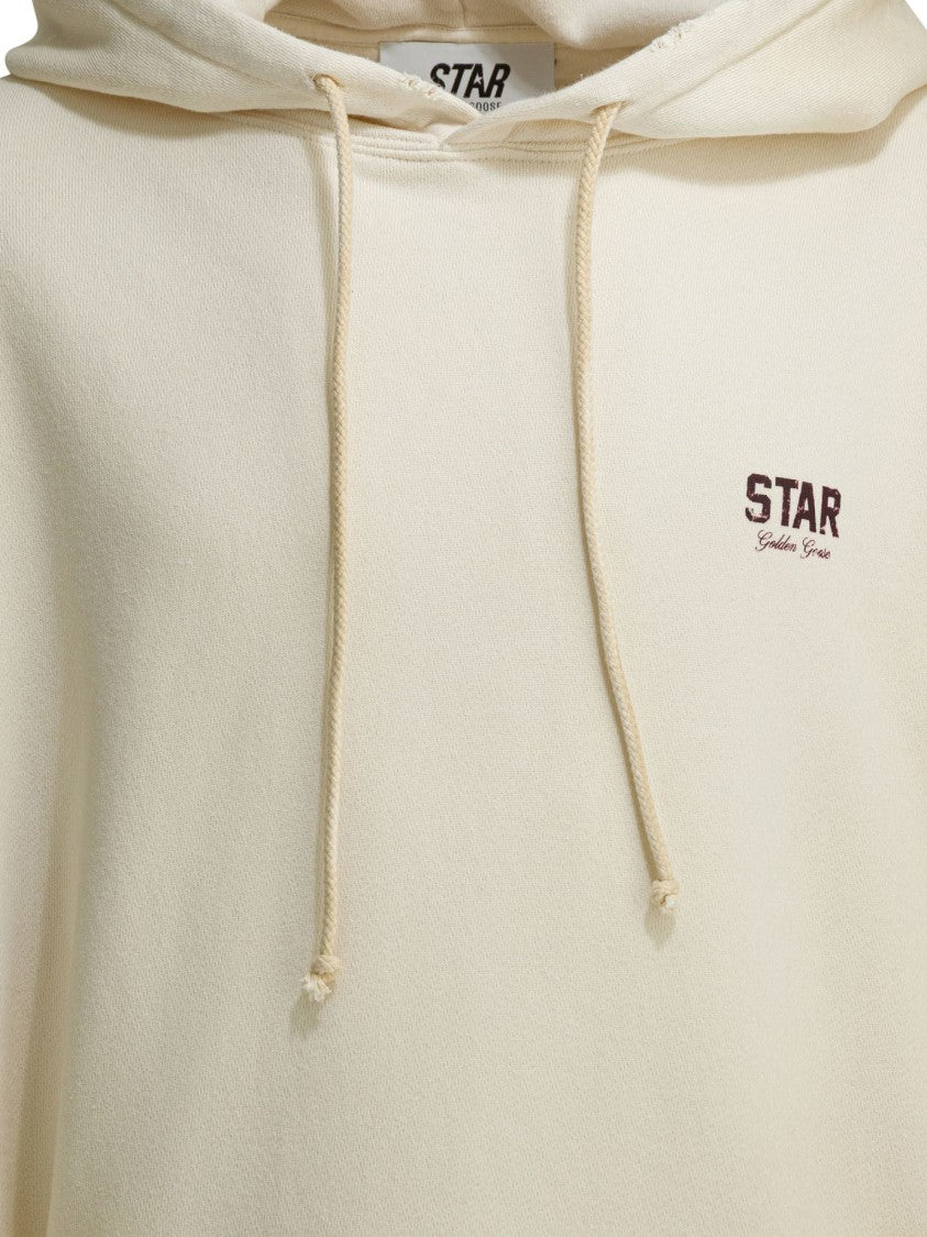 Golden Goose Cream Cotton Hoodie
