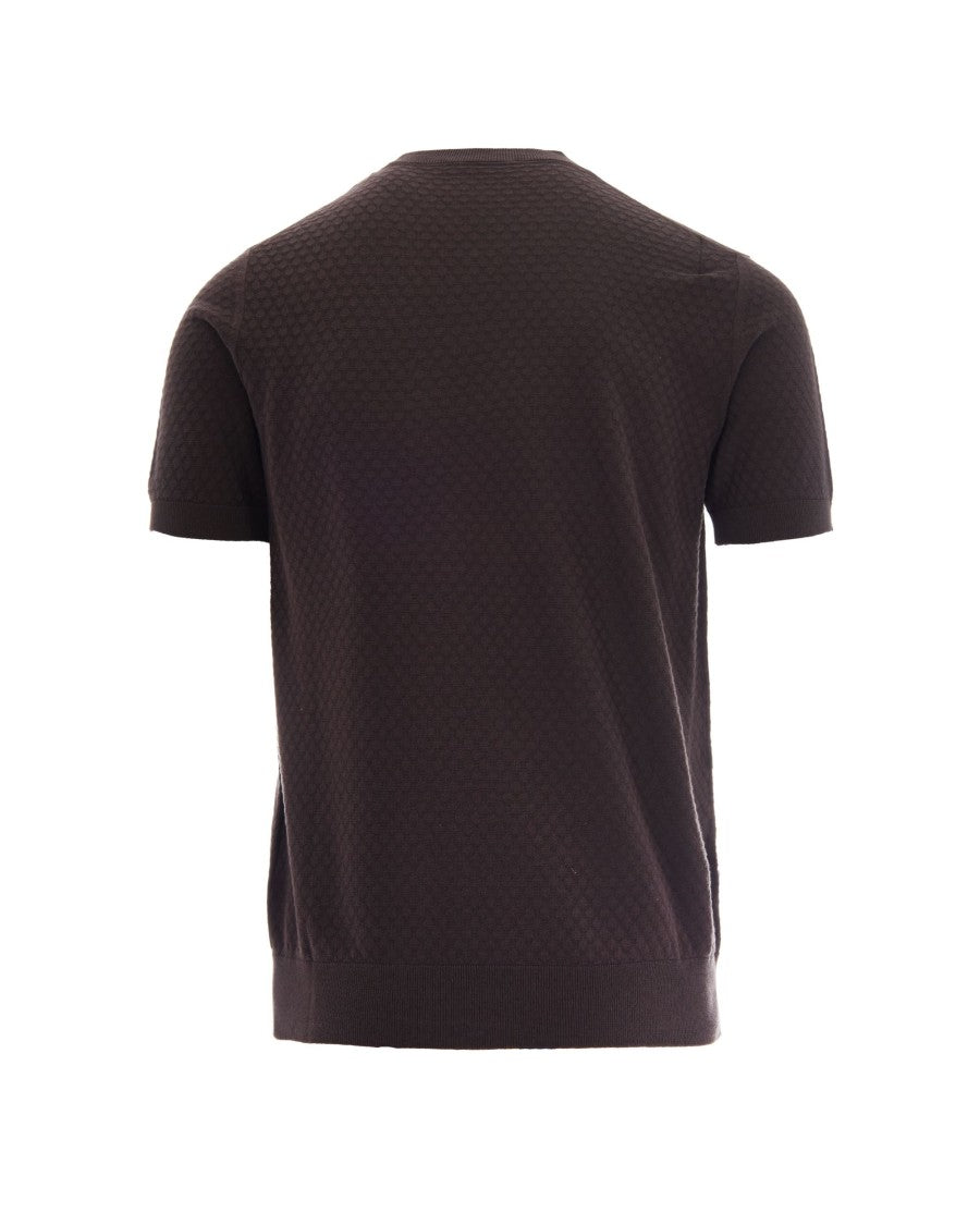 Paolo Pecora Paolo Pecora Brown Knit T-Shirt