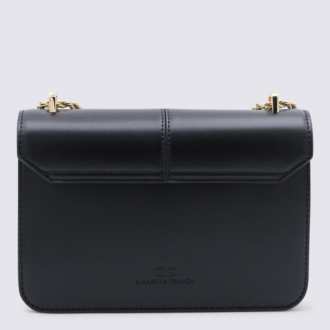 Elisabetta Franchi Structured Black Handbag