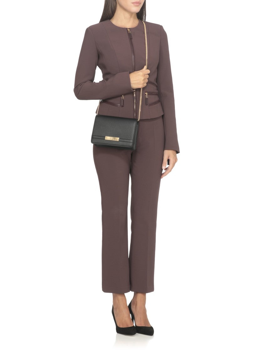 Elisabetta Franchi Pebbled Texture Shoulder Bag