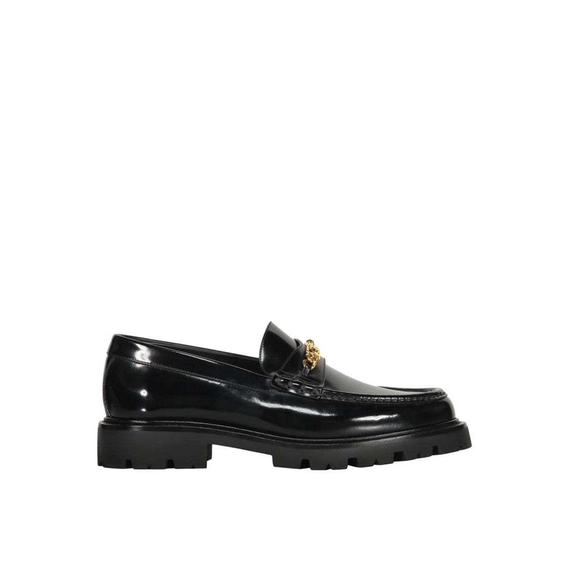 Celine Black Leather Loafers