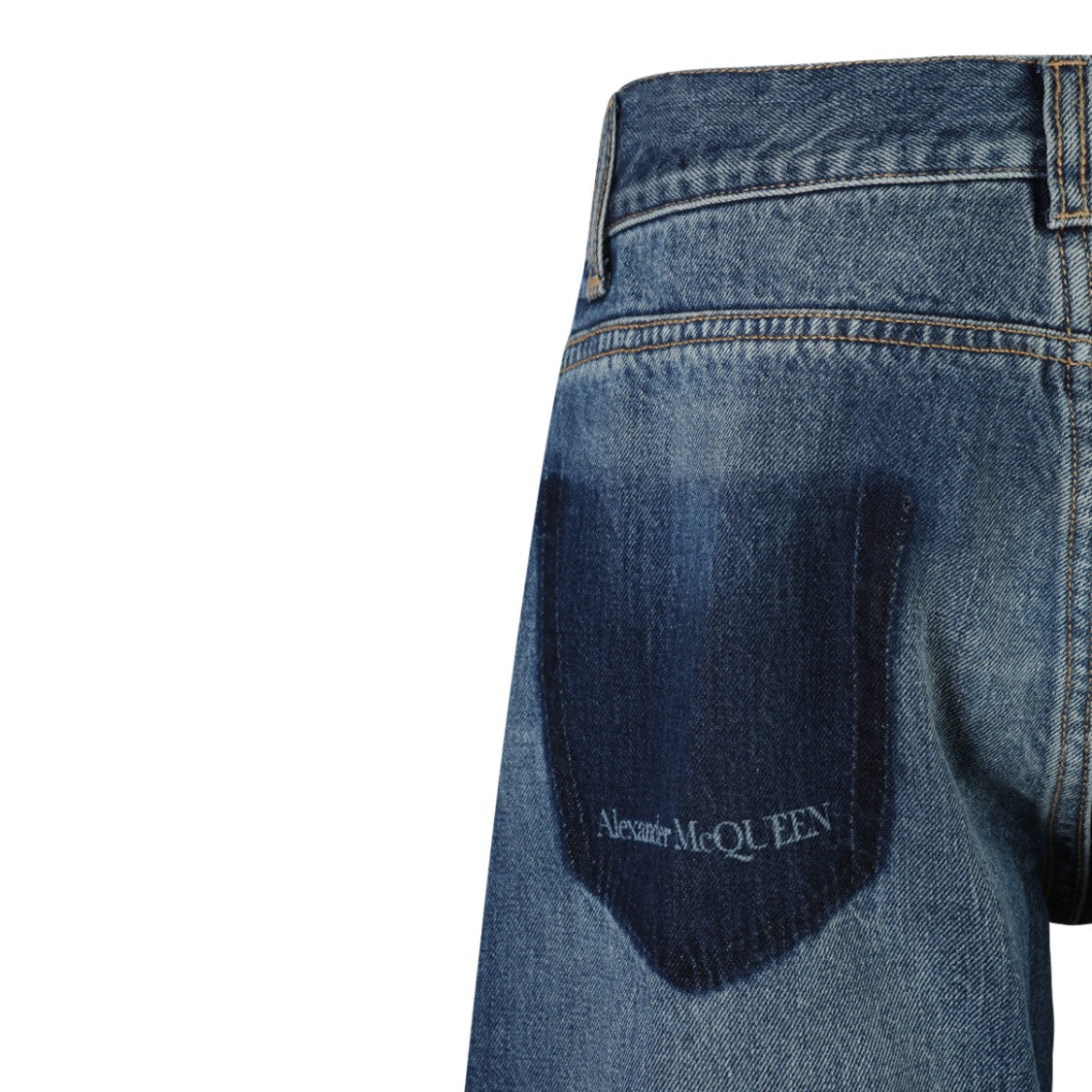 Alexander Mcqueen Classic Straight-Leg Denim Jeans With Signature Branding Detail