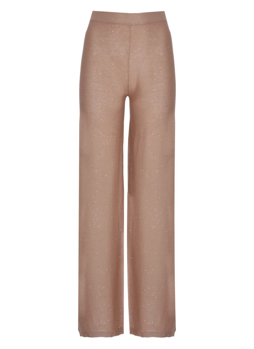 Kangra Viscose Sequined Straight-Leg Pants