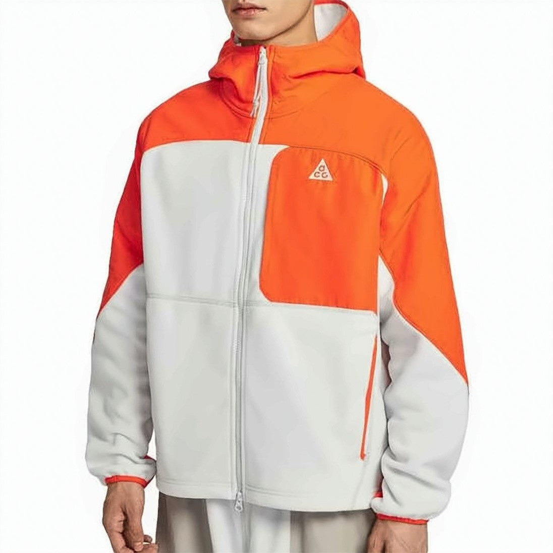 Nike Bold Color-Block Casual Jacket With Zipper Closure