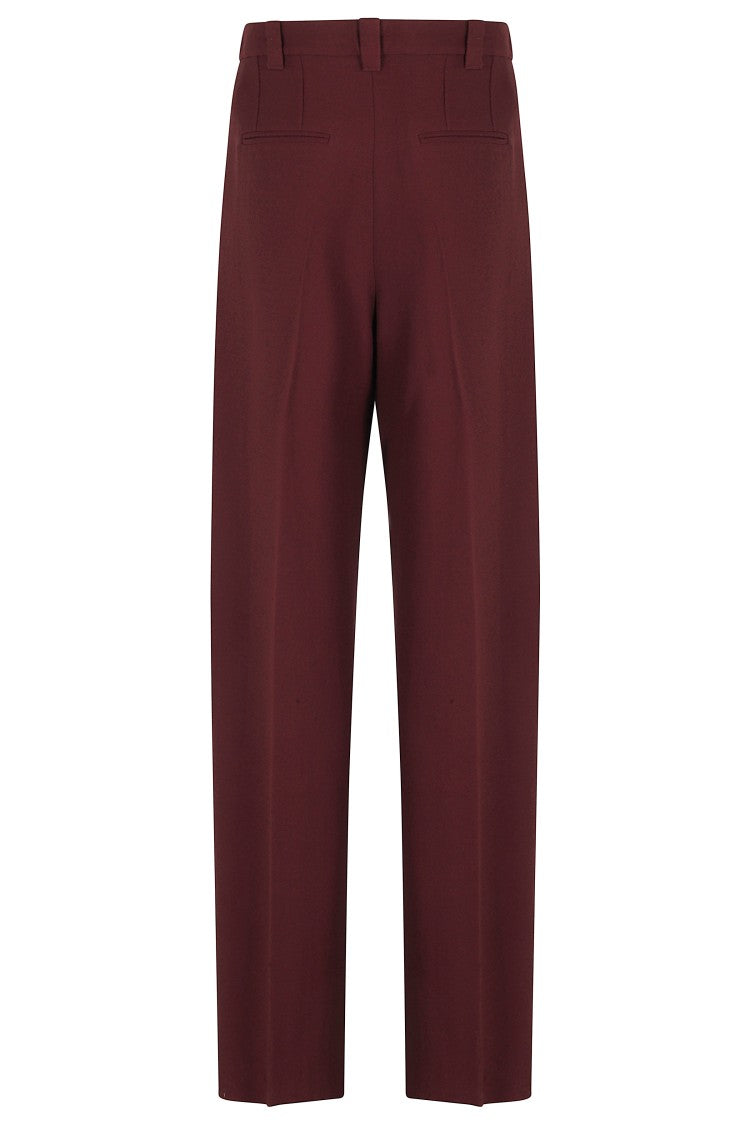 Stella Maxwell X Marella Structured Burgundy Tailored Pants