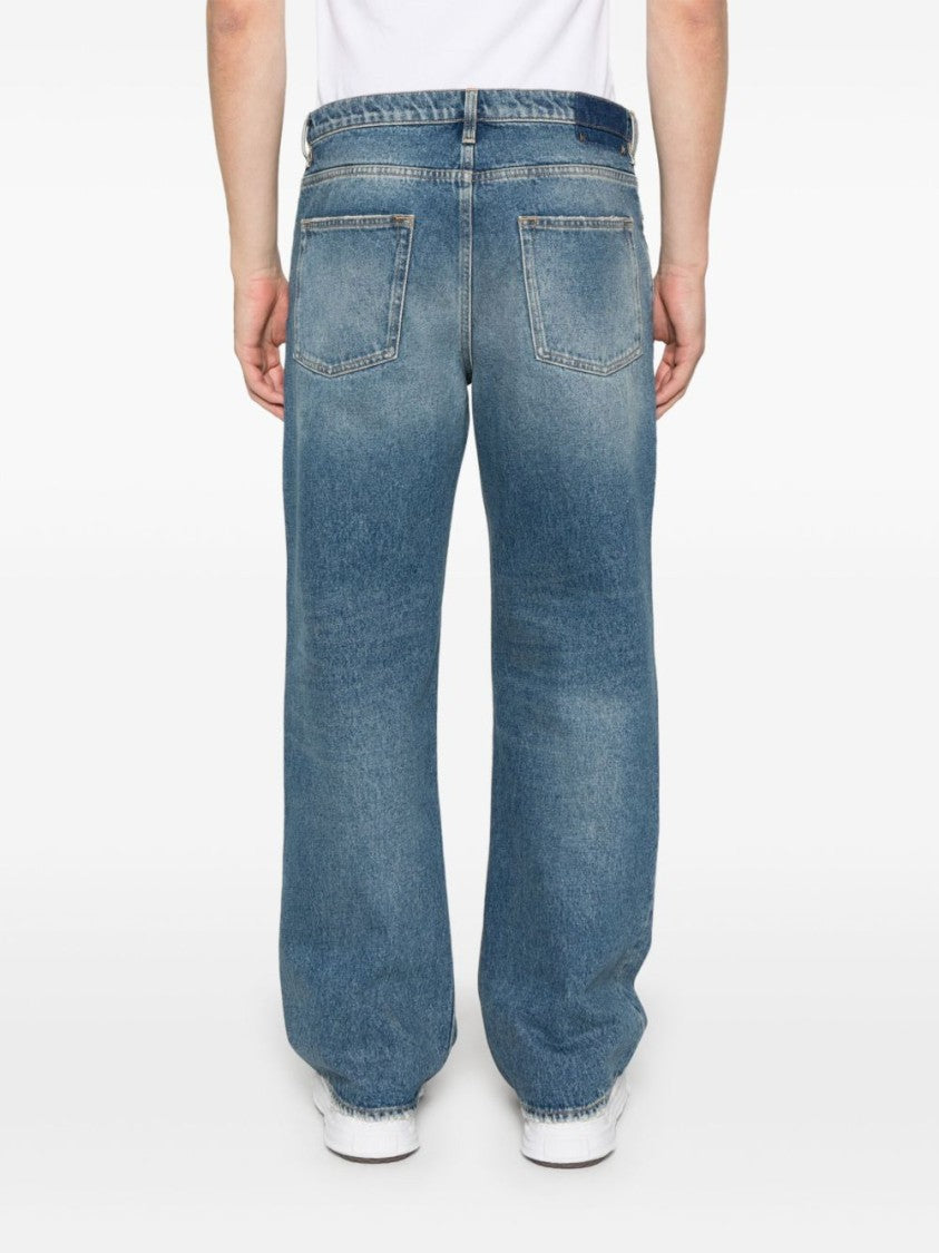 Golden Goose Relaxed Fit Straight Leg Denim Jeans