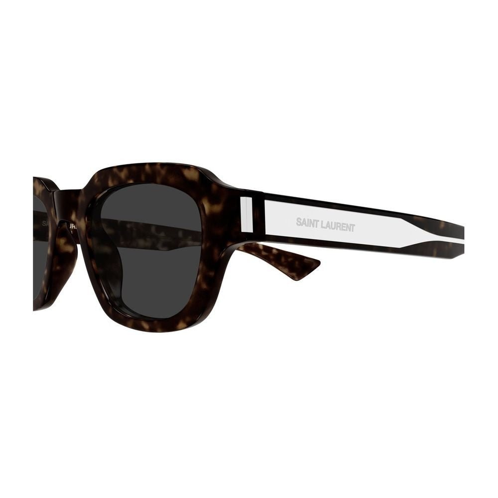 Saint Laurent Sl 791 Linea Corner Angle Square Havanna Acetate Sunglasses