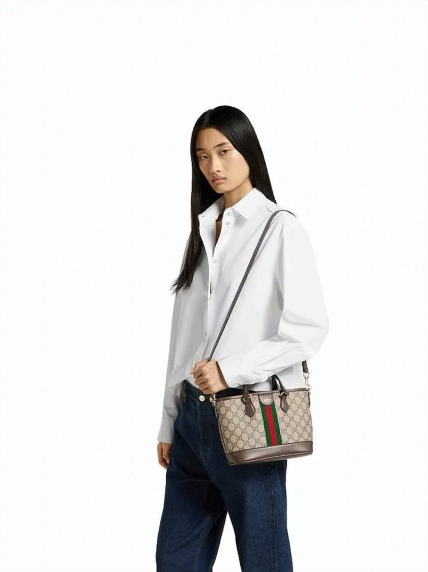 Gucci Canvas Monogram Tote Bag