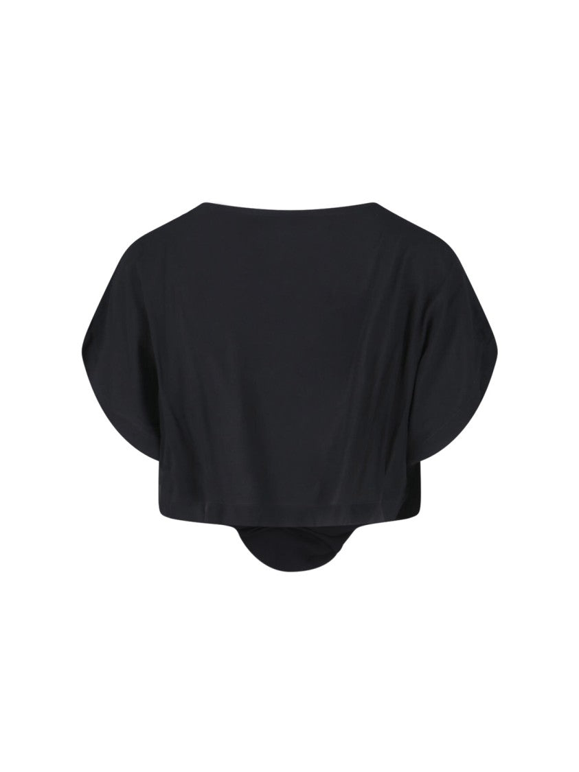 Vivienne Westwood Black Heart Fitted High Neck Top