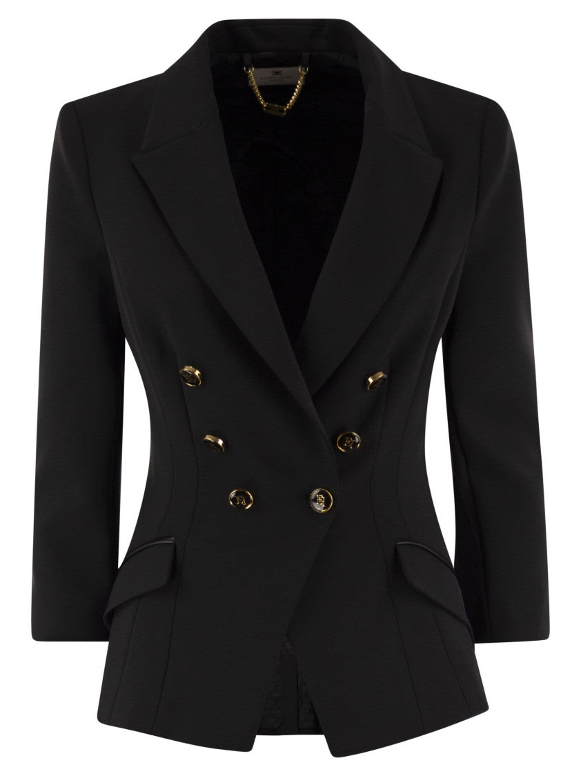 Elisabetta Franchi Double Crepe Blazer