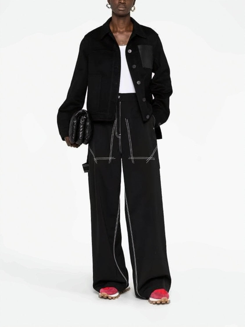 Loewe Cropped Boxy Lambskin Jacket