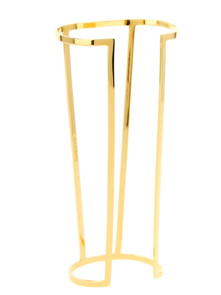 Elisabetta Franchi Cut-Out Metal Bangle