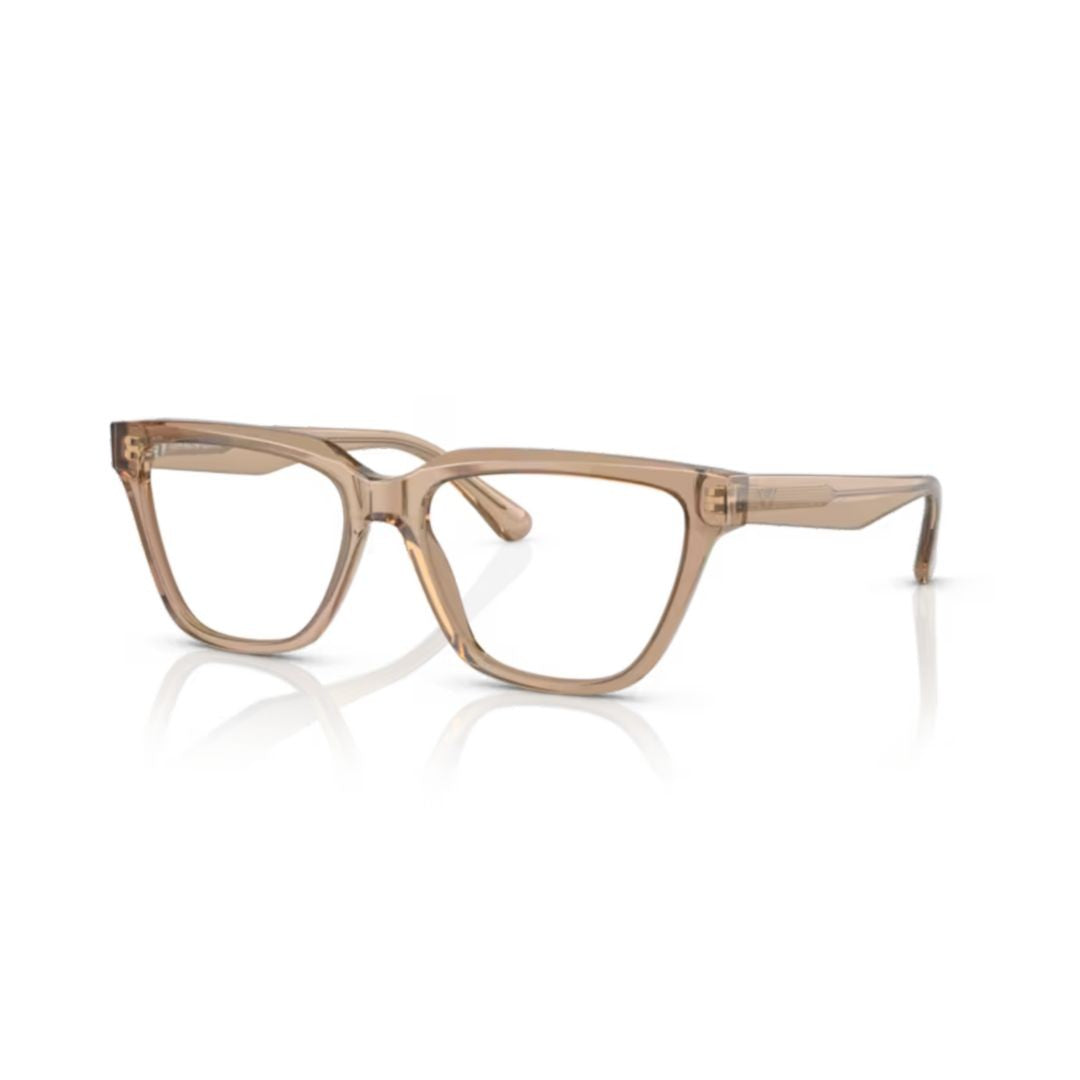 Emporio Armani 3208 Vista Translucent Acetate Oversized Square Eyeglasses