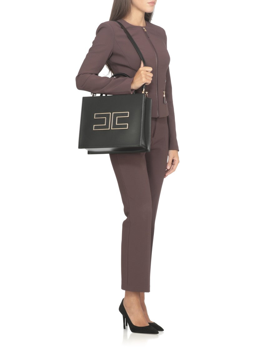 Elisabetta Franchi Rectangular Structured Shoulder Bag