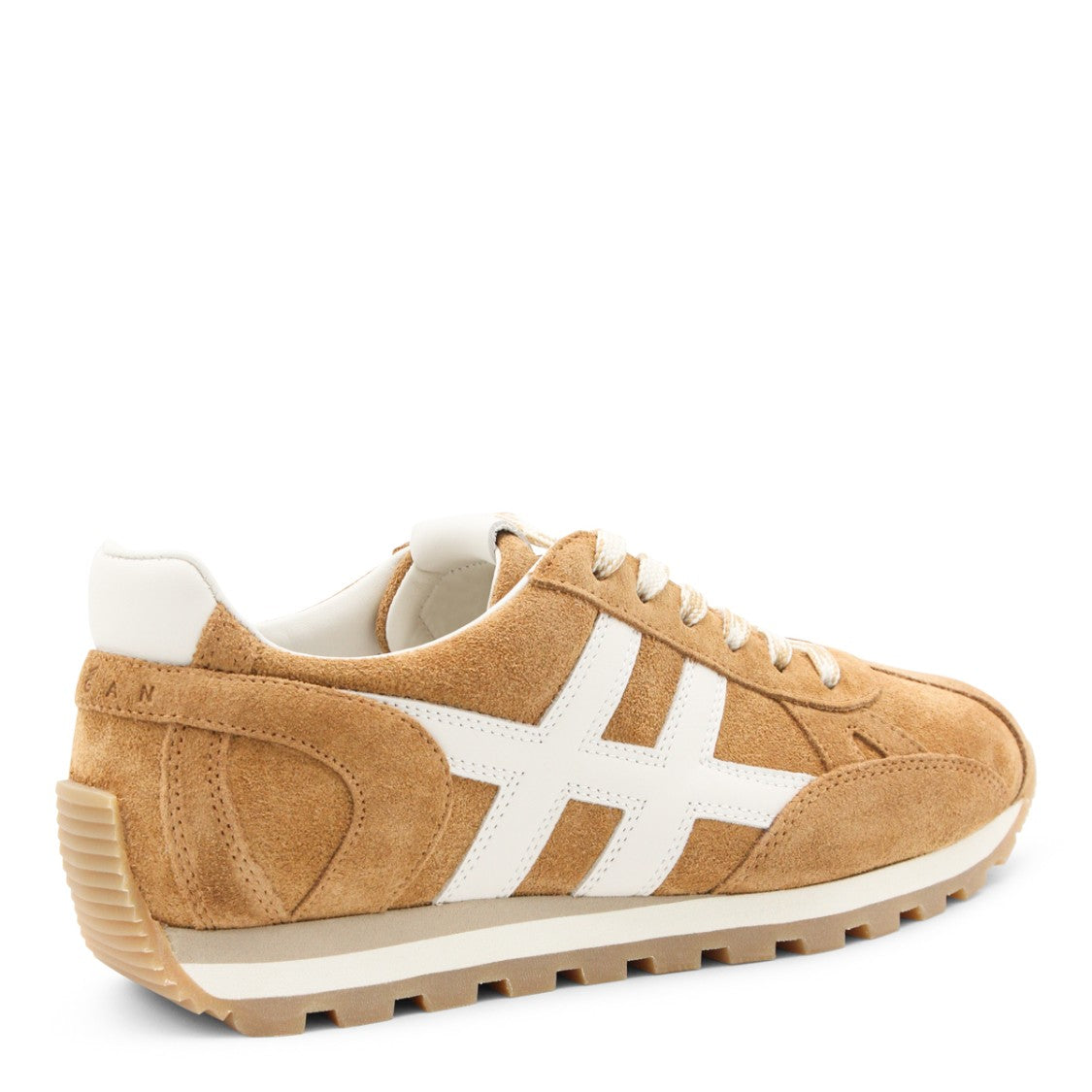 Hogan Cognac Leather Sneakers