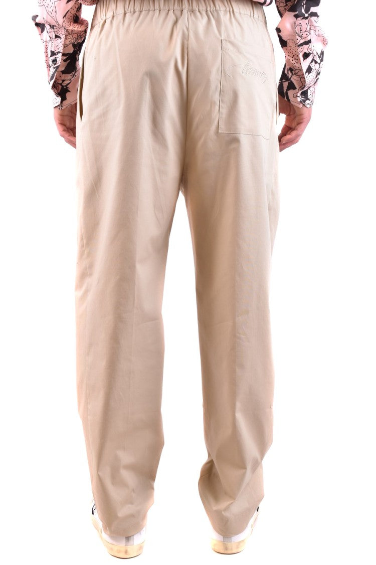 Laneus Sky Blue Relaxed Fit Trousers