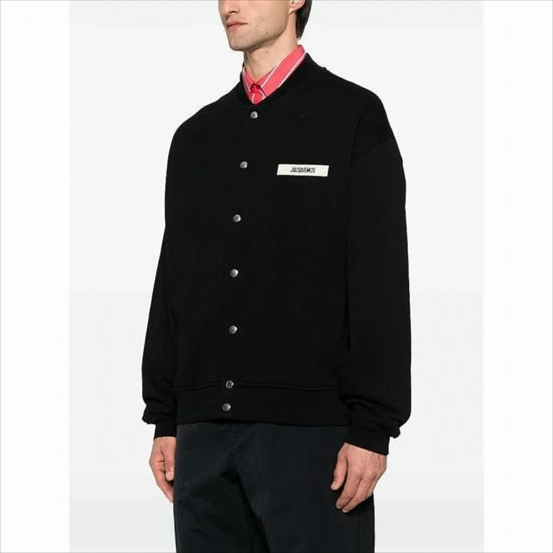 Jacquemus Minimalist Black Cardigan With Button-Up Front