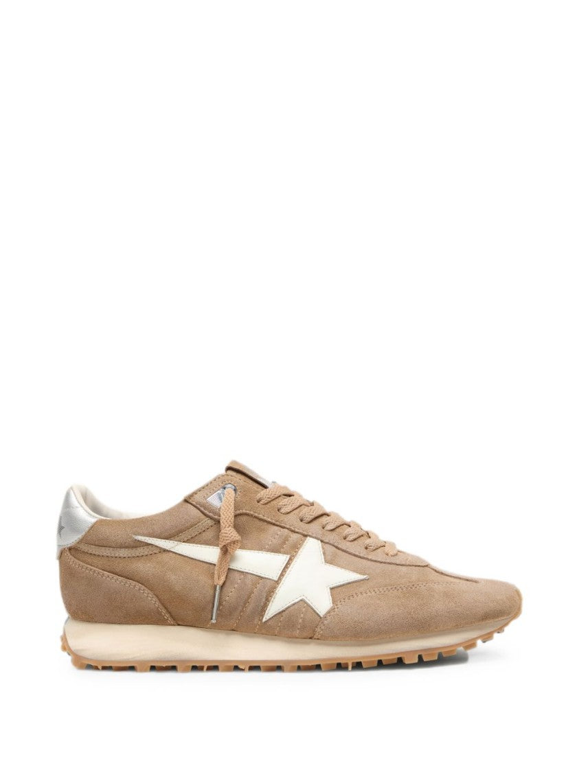 Golden Goose Low-Profile Star Detail Silk Nylon Sneakers