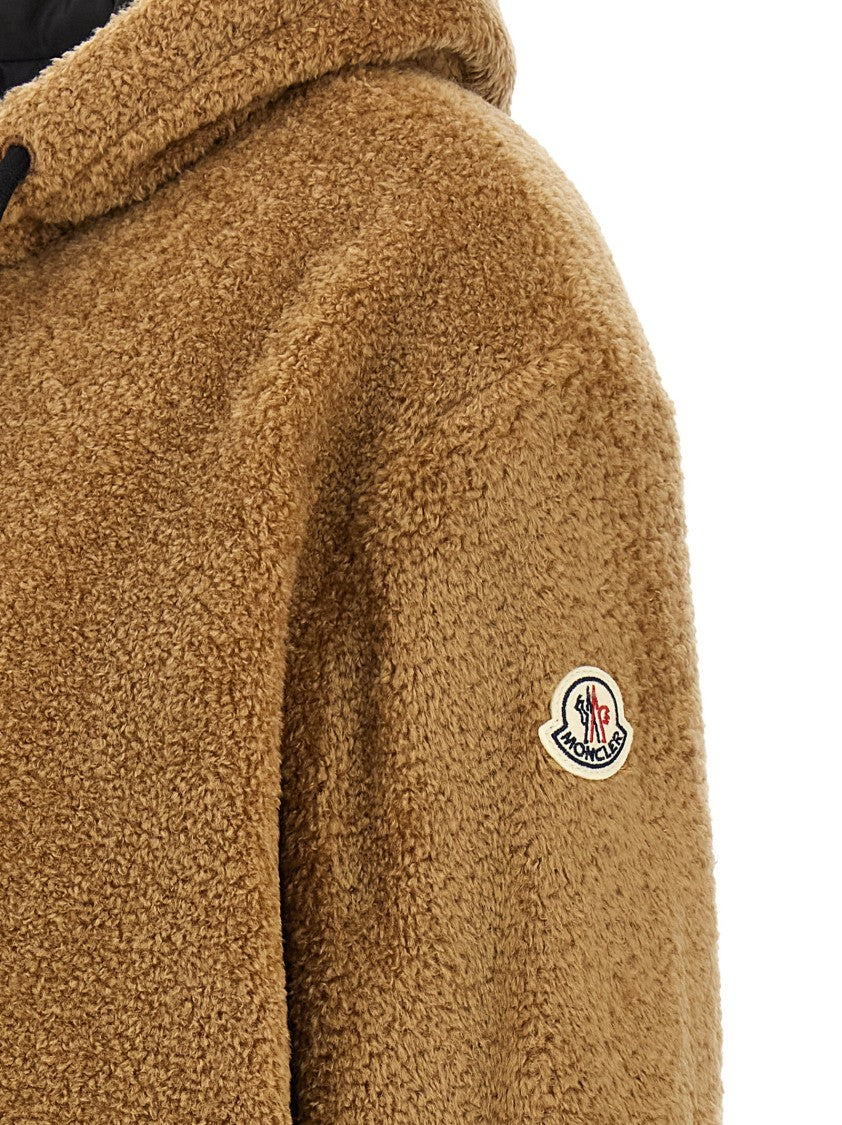 Moncler Reversible Teddy-Effect Fleece Hoodie