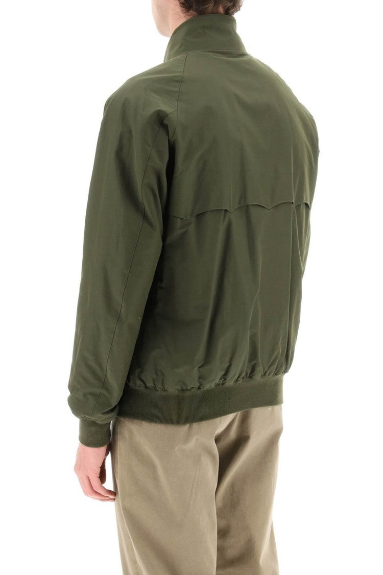 Baracuta Classic Green Jacket With Stand Collar