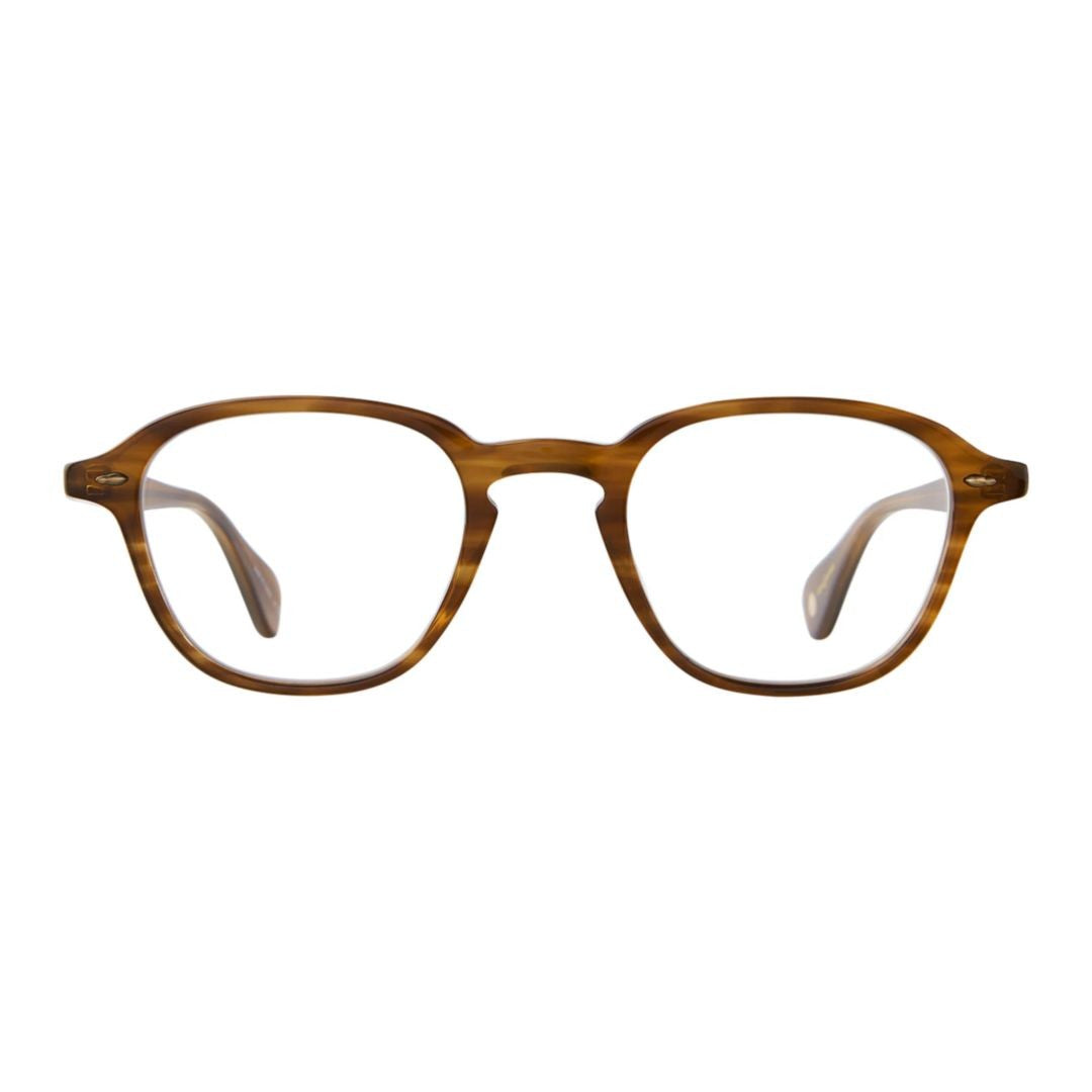 Garrett Leight Gilbert Rounded Square Frame Eyeglasses In Warm Tortoiseshell Pattern