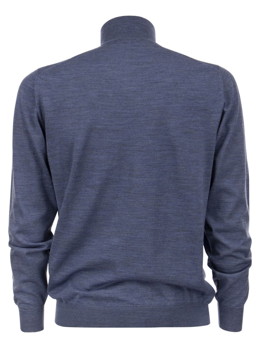 Fedeli Wool Zipped Sweater