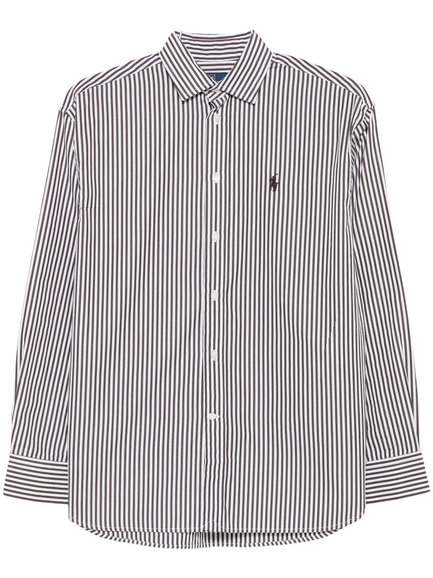 Polo Ralph Lauren Striped Embroidered-Logo Shirt