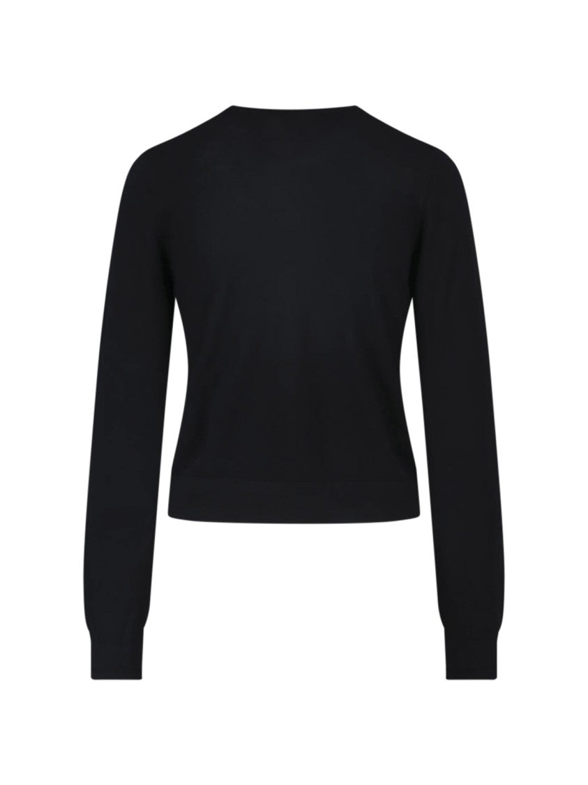 Diesel Ribbed Knit Sweater With Cut-Out Logo Detail