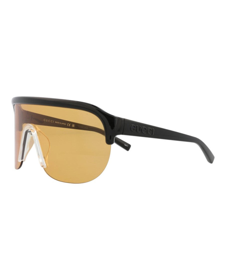 Gucci Shield-Frame Injection Sunglasses