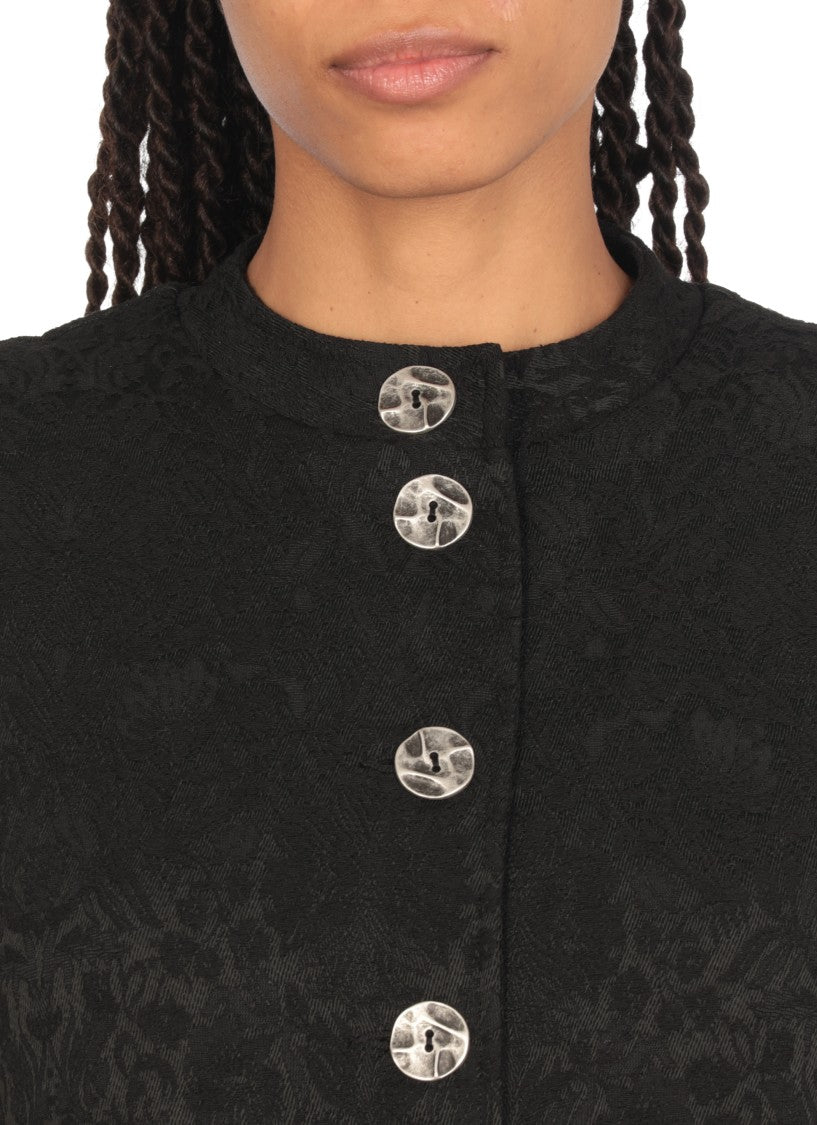 Sanctamuerte Black Cotton Gilet