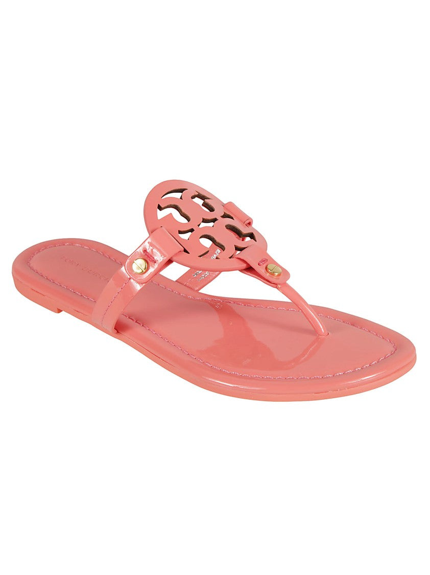 Tory Burch Minimalist Thong Sandals With Logo Embellishment