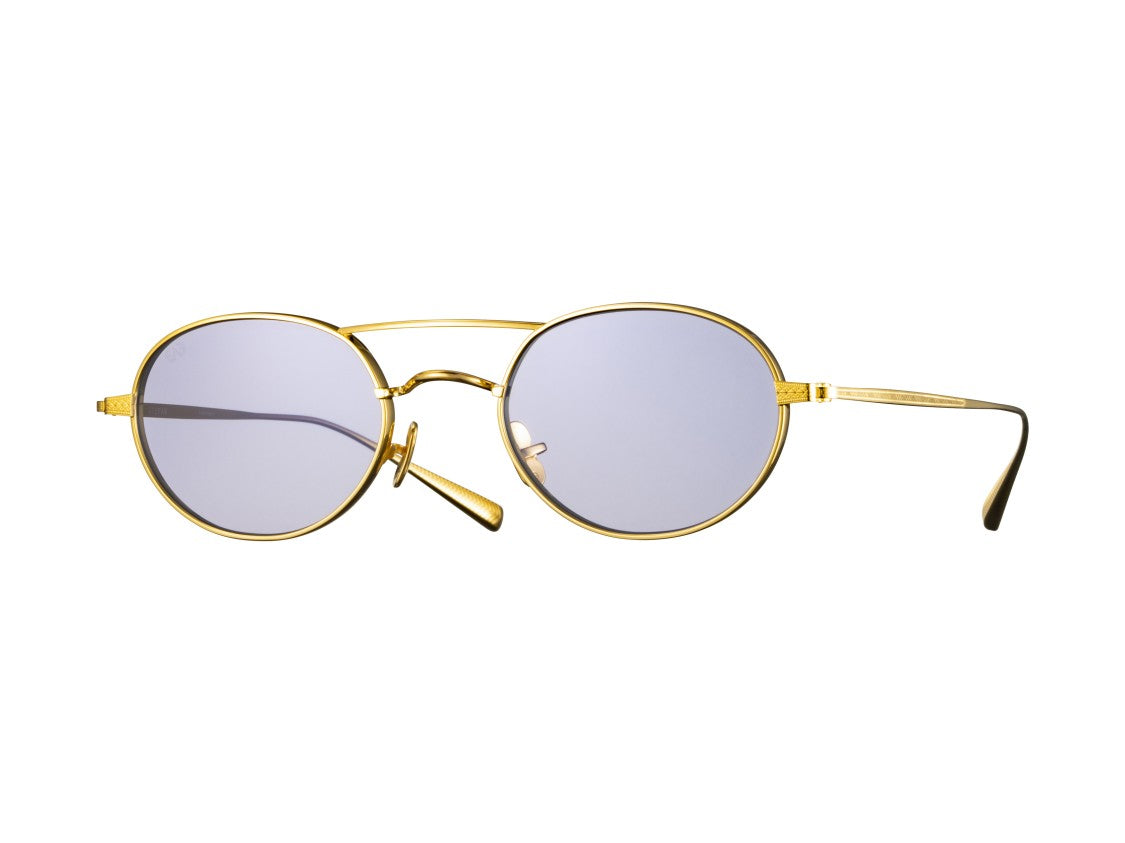 Eyevan Gold Eldridge Sun Double Bridge Metal Sunglasses