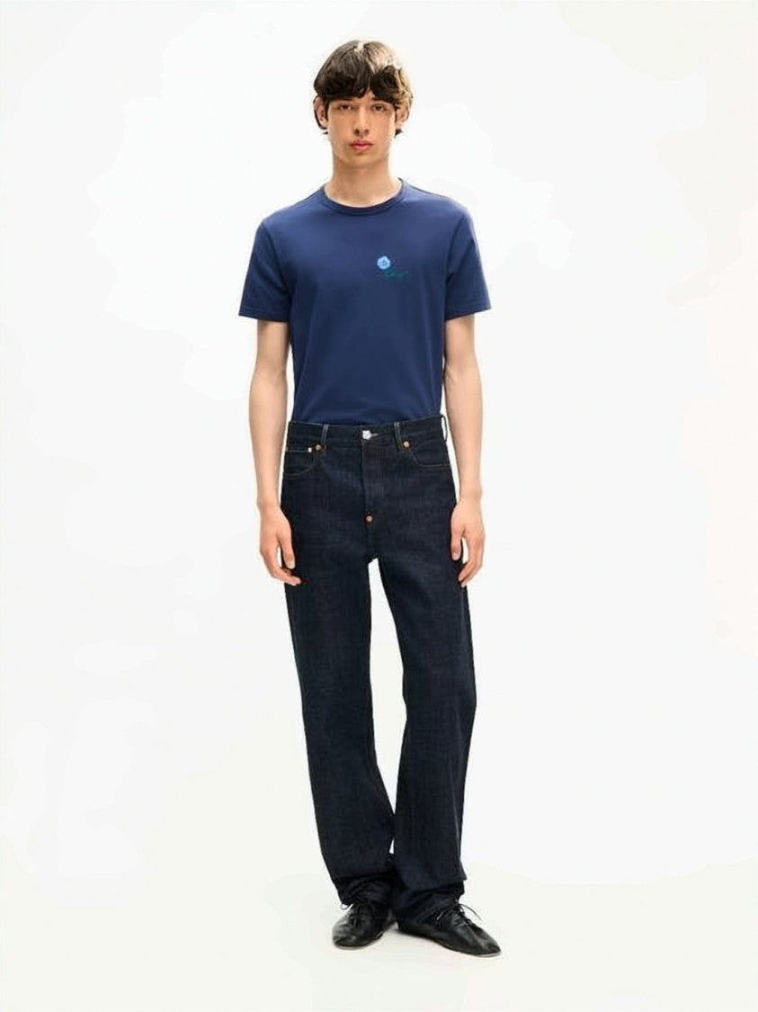 Kenzo Short-Sleeved Crew Neck T-Shirt With Delicate Embroidered Detail