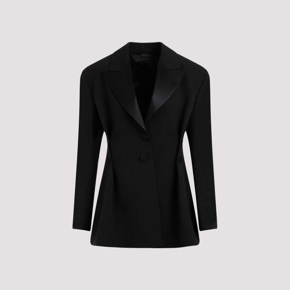 Givenchy Buttoned Black Virgin Wool Jacket