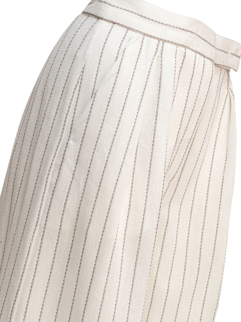 Max Mara Wide-Leg Trousers With High-Rise Waist